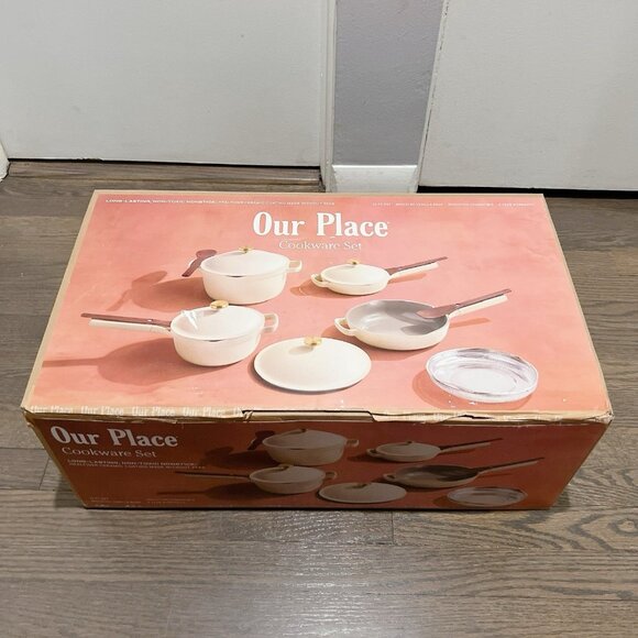 Our Place 13pc nonstick Always Pan Perfect Pot Cookware Set Cream - Limited -NEW - Picture 3 of 8